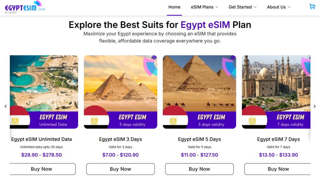 Egypt eSIM - The best ways to get internet in Egypt